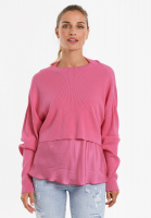 Sweater in asymmetric boxy-look