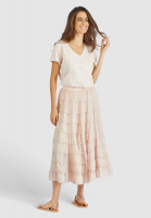 Tiered skirt in silky modal