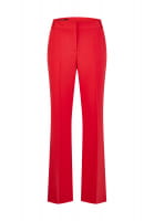 Shortened flared trousers in a flowing look