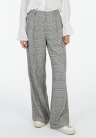 Bundfaltenhose mit Karomuster