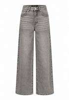 Wide-leg jeans with subtle crystal embellishment