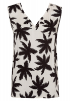Top with palm tree print