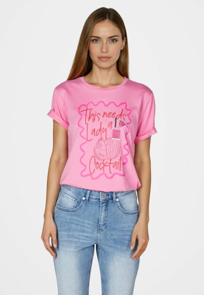 Shirt mit Pigment Print