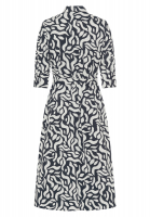 Printed shirt dress