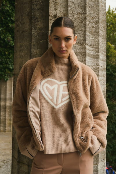 Blouson in vegan fur