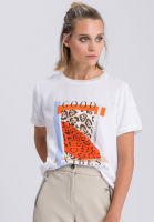 T-Shirt mit Animal-Frontprint