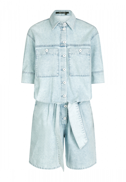 Overall in denim look