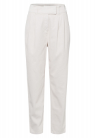 Pleated trousers made from structured twill
