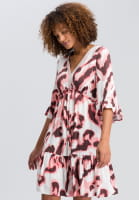 Dress in modern watercolour print