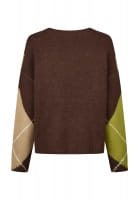 Pullover mit übergroßem Argyle-Muster