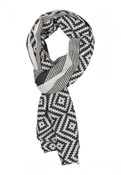 Modal scarf with minimal print