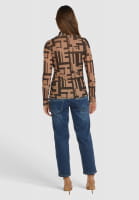 Tulle shirt with graphic print