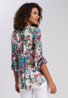Slip-on blouse made from soft flowing viscose chiffon