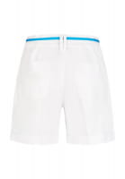 Shorts with belt in a lightweight textured cotton blend