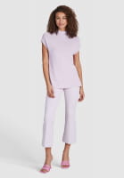 Knit top with side slits