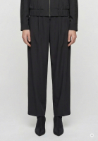 Bundfaltenhose aus technischem Jersey