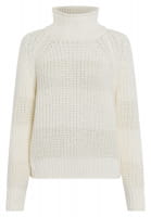 Rippen-Pullover mit Pailletten-Ringeln