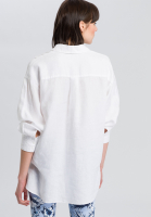 Linen blouse in oversized-look