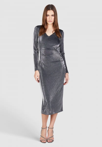 Lurex jersey dress