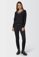 Pullover mit V-Ausschnitt