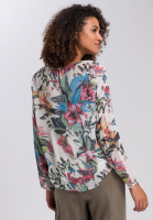 Slip-on blouse made from flowing viscose chiffon