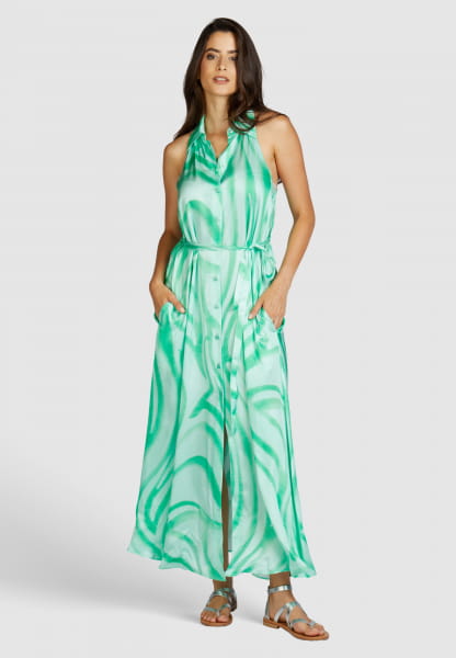 Maxi dress with watercolor print