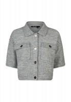 Strickjacke in sparkling 3D-Optik