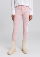 5-pocket trousers with high waist and knitted band