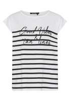 Shirt with stripes and sequins