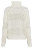 Rippen-Pullover mit Pailletten-Ringeln