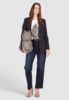 Langarmshirt mit Leoparden-Frontprint