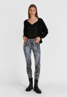 5-pocket jeans checkerboard pattern