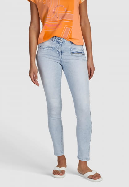 5-Pocket-Jeans mit Reißverschlussdetail