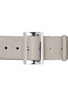 Wide belt with rectangular buckle