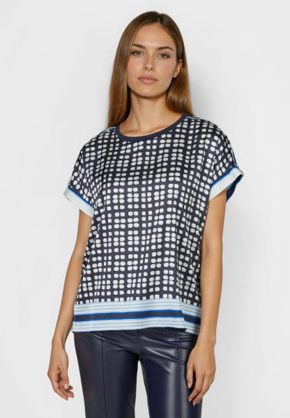 Blusenshirt mit Streifendetails