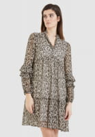 Dress with ikat print