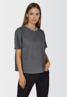 T-shirt with sequins and embroidery
