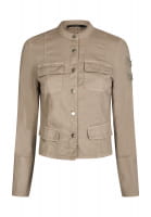 Textured cotton field jacket