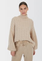 Sweater with sequin ribs