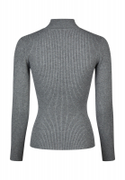 Turtleneck sweater in sparkling rib knit