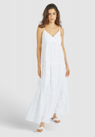 Spaghetti dress with lace embroidery