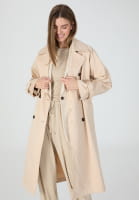 Trench-Coat aus schimmerndem Baumwoll-Mix