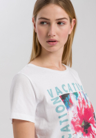 T-Shirt mit Aquarell-Frontprint