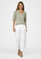 Sparkling mesh knit sweater