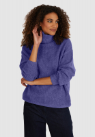 Turtleneck sweater with ajour pattern