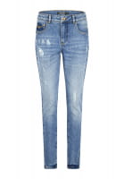 Skinny jeans in blue denim