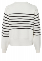 Striped sweater with round neck