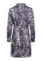 Wrap dress with abstract tiger print