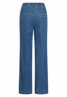 Jeanshose mit Bundfalten