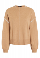 Turtleneck pullover with contrasting details